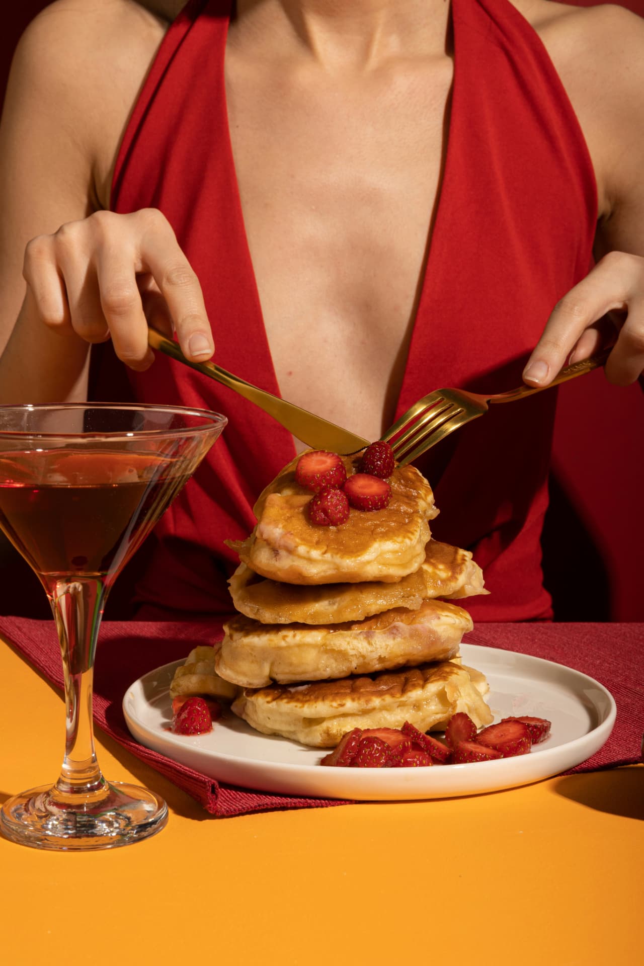 Pancakes und Drink